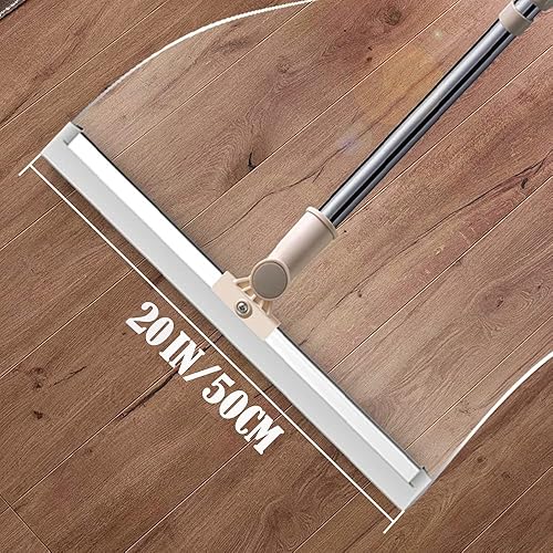 Miniatura 6 de Escobilla de goma de silicona de 20 pulgadas con mango largo de 65 pulgadas para limpieza de ventanas, escobilla de ducha combinada con poste