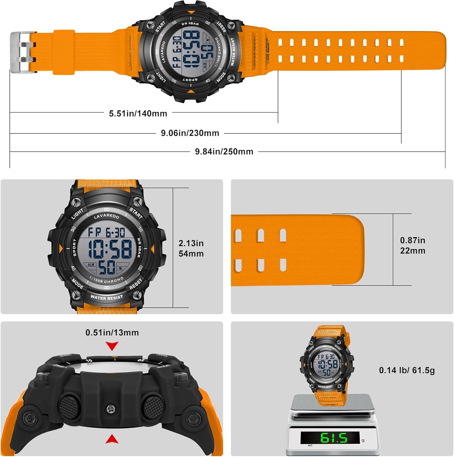 Men's Digital Watch Sports Outdoor Waterproof Watches for Men with LED Backlight Alarm Stopwatch Mens Watches Digital Chronograph Military Date - Image 3