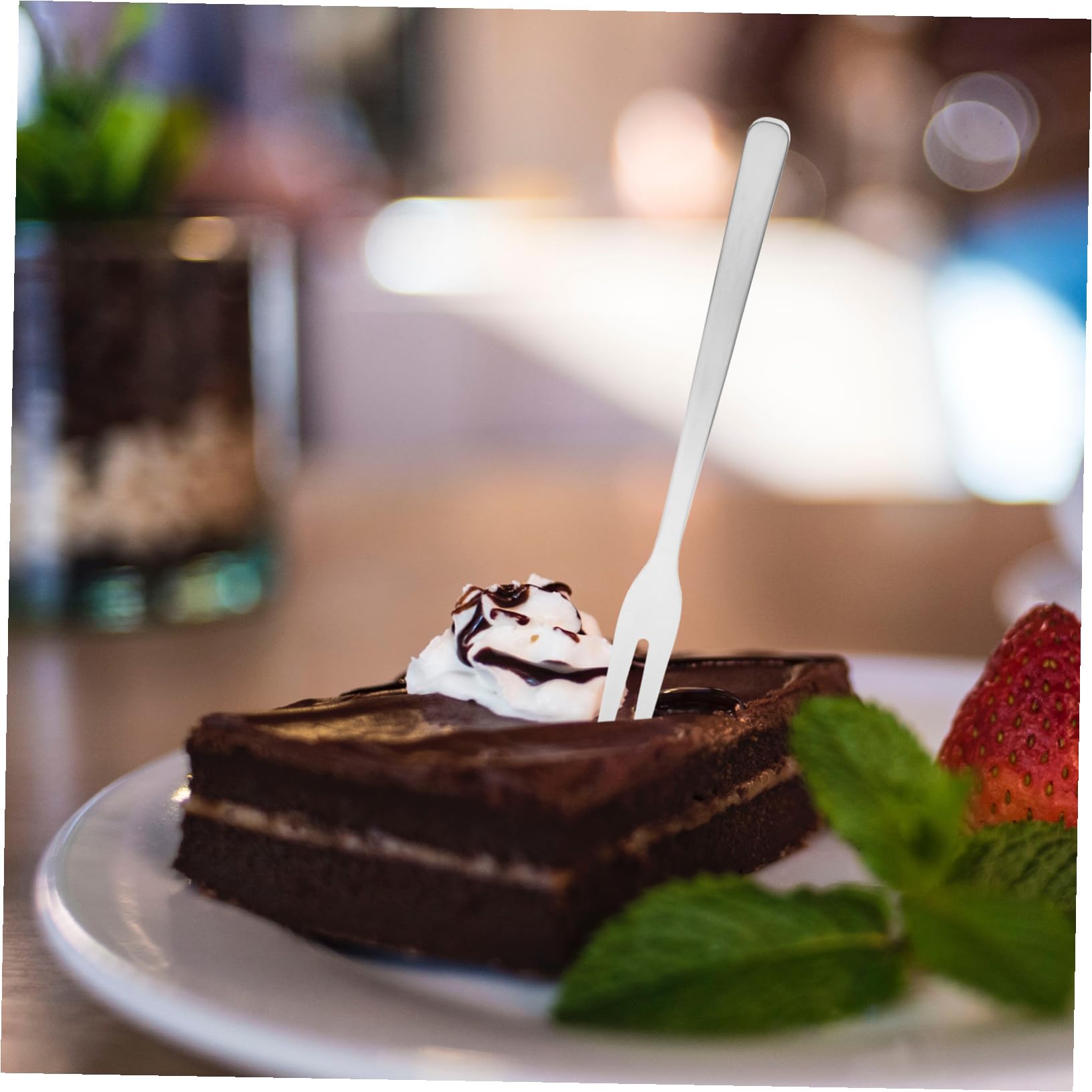 8 pezzi Forchette da Dessert in Acciaio Inox Piccole Forchettine per Insalata Frutta e Antipasti Resistenti e Riutilizzabili Elegante per Tavola e Feste