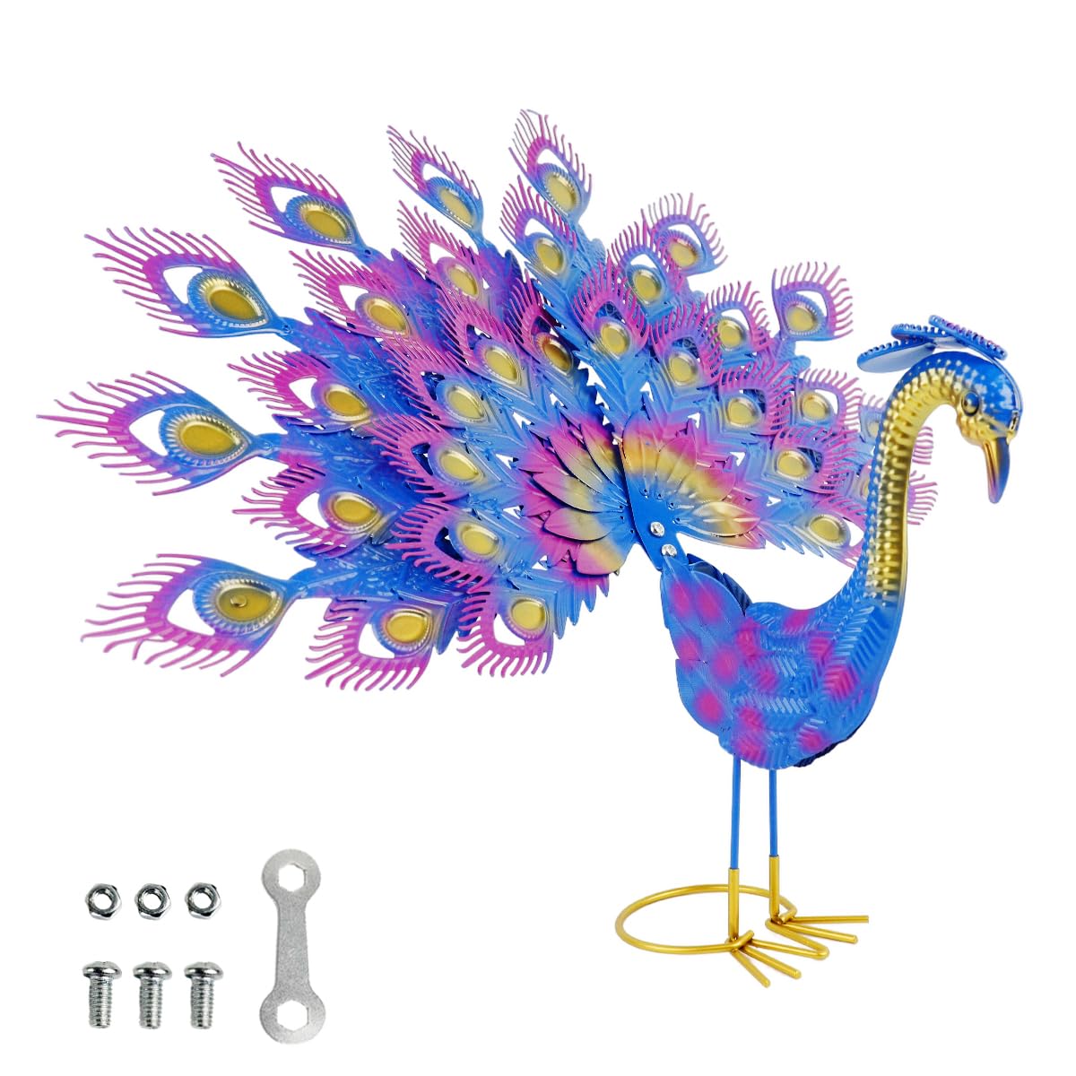 HASTHIP® Peacock Decoration Items for Home, Garden, Office Desk, Bedroom, Auspicious Showpiece for Gift-image-40