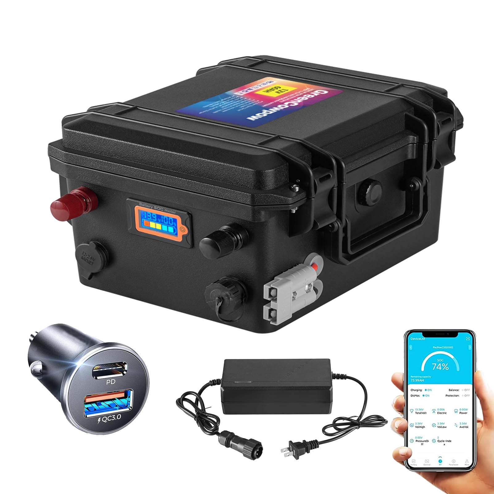 【残り1個】12V 120Aリチウムイオンバッテリー軽量　エレキ　キャンプ　防災 残り1個】12V 120Aリチウムイオンバッテリー軽量 エレキ