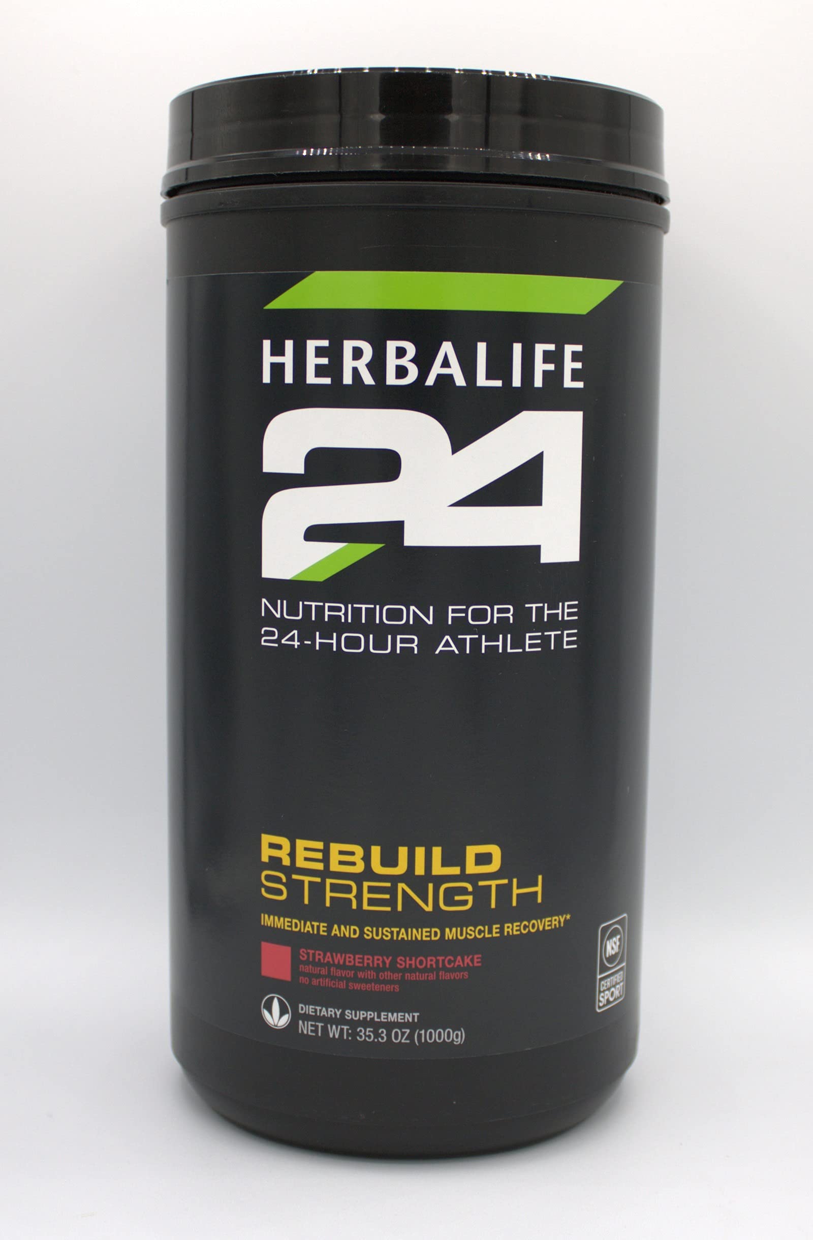 HERBALIFE24 Rebuild Strength: Strawberry Shortcake (1000 G), Nutrition for The 24-Hour Athlete, Rebu