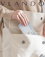 Vista 54 de Vlando Viaggio - Joyero pequeño, caja de almacenamiento para accesorios de viaje A. Gris