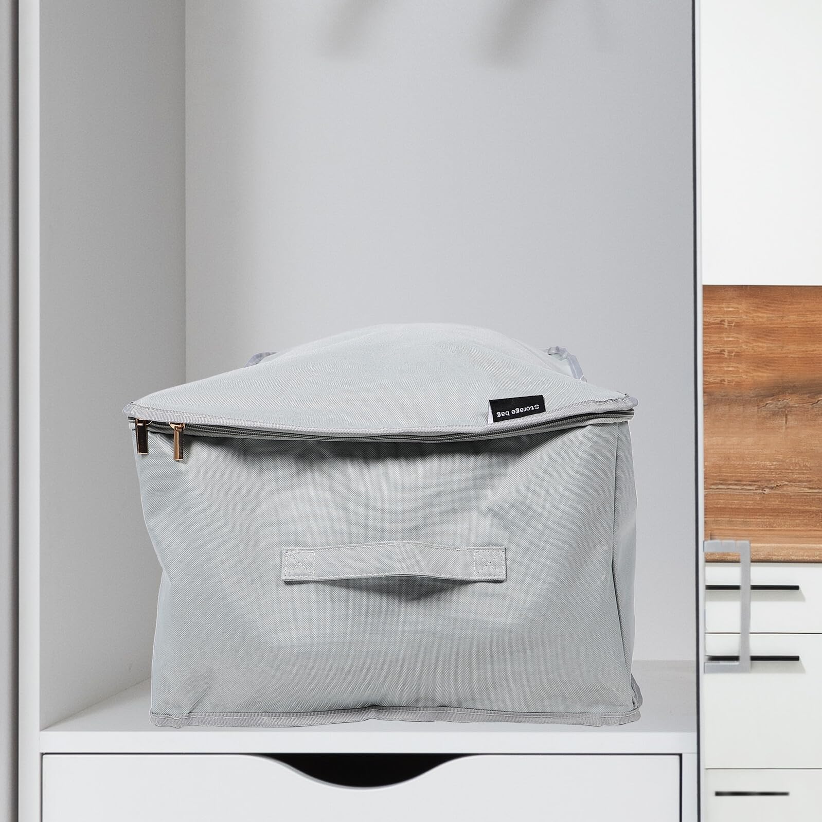 Mikikit Contenitore Portaoggetti Pieghevole Capacità con Maniglie per Coperte Piumoni e Vestiti Organizer Sottoletto Resistente Camera e Armadio