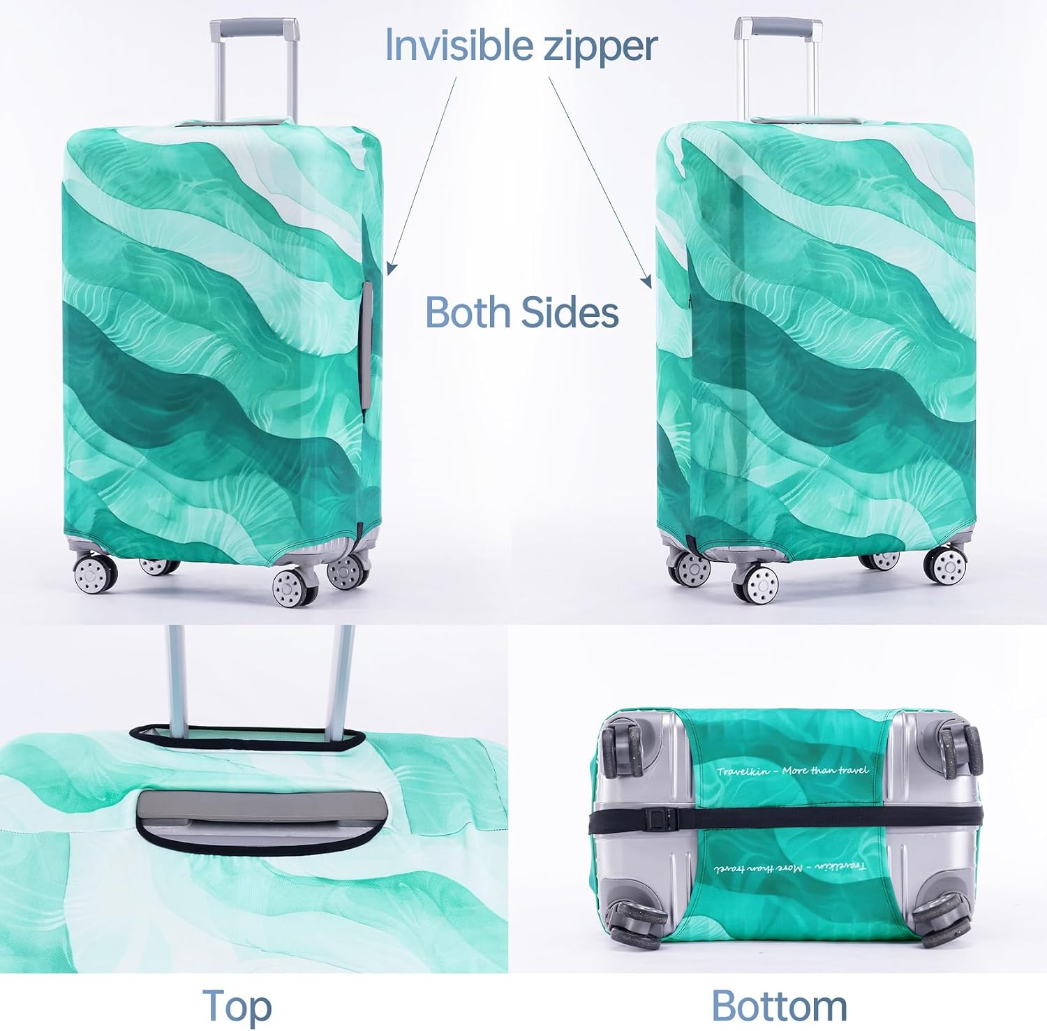 Travelkin Luggage Covers For Suitcase Tsa Approved Suitcase Cover Protector image 2