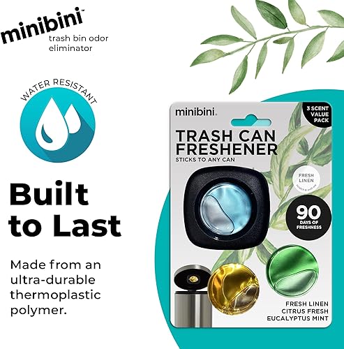 Miniatura 5 de Flint MiniBini Dispositivo eliminador de olores, desodorante de cocina de 30 días para cocina, baño y basura, con lino fresco