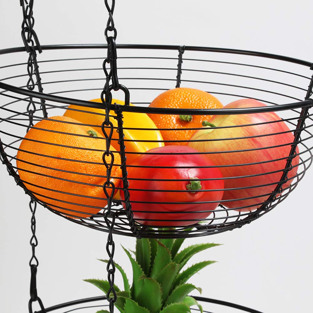 Panier suspendu à 3 étages à suspendre pour fruits et fruits