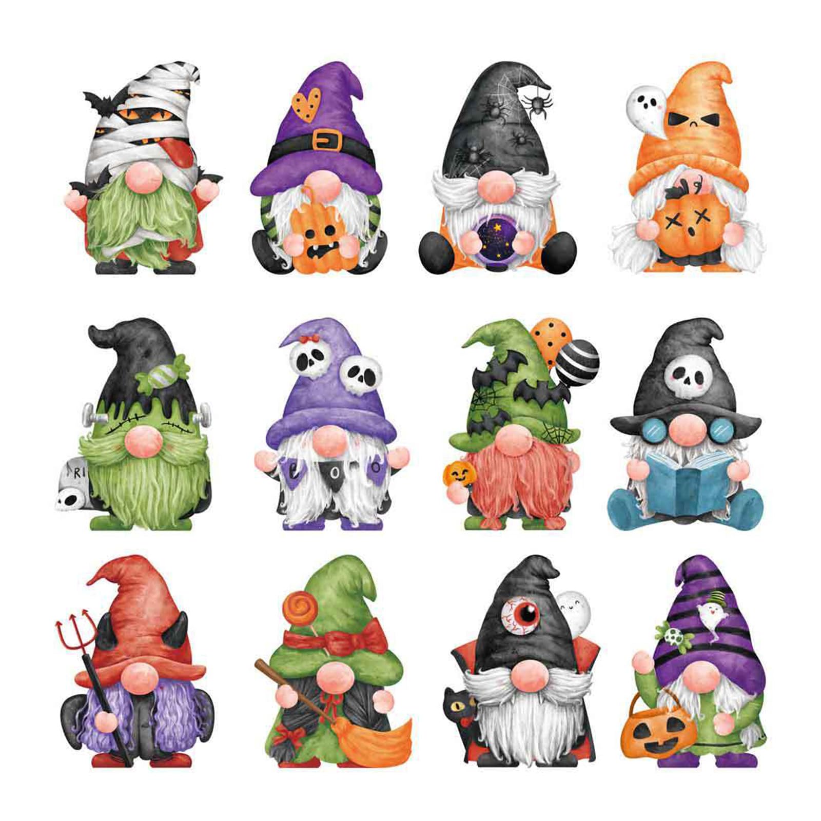 Elnwnnkc Halloween Fridges Magnets Refrigerator Stickers, Festival Door Cling for Window Fridges Refrigerator Cover Art