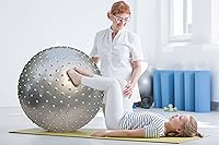 Vista 3 de Pelota de masaje sensorial grande para niños, bolas de ejercicio hinchables de 33.5 pulgadas, bolas inflables grandes con picos táctiles, pelotas