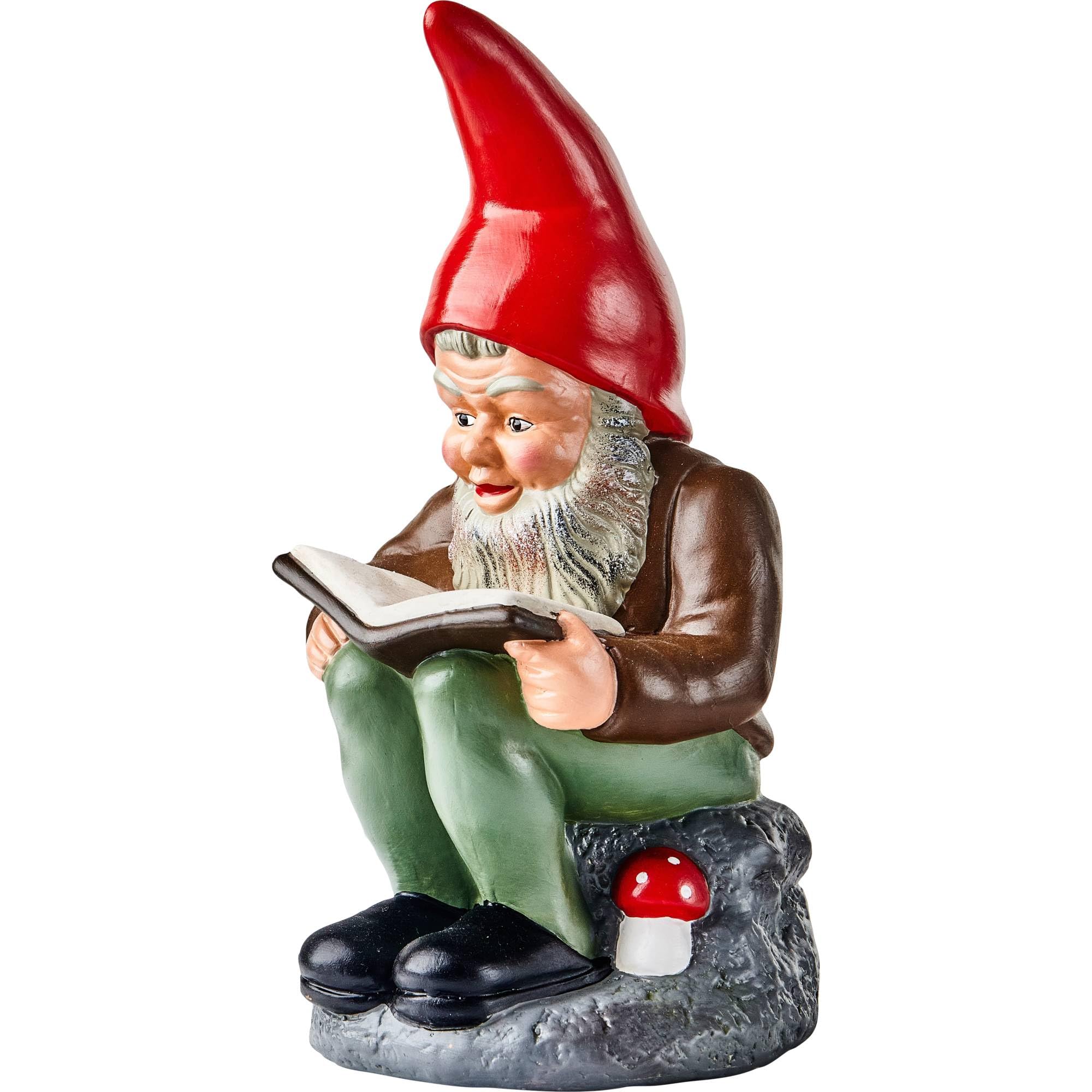 Heissner Original Gartenzwerg Wilhelm – Bücherwurm