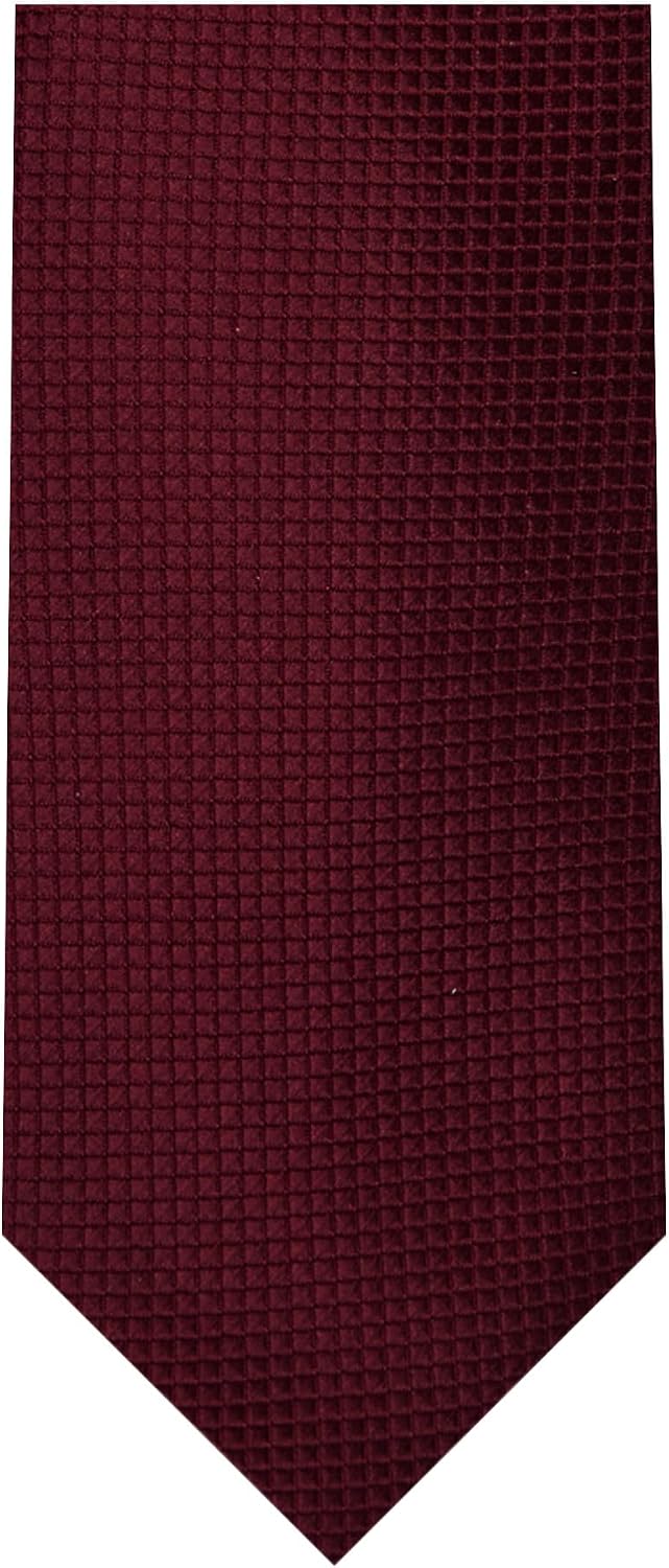 Jacob Alexander Boys' Prep Woven Subtle Mini Squares Regular Neck Tie
