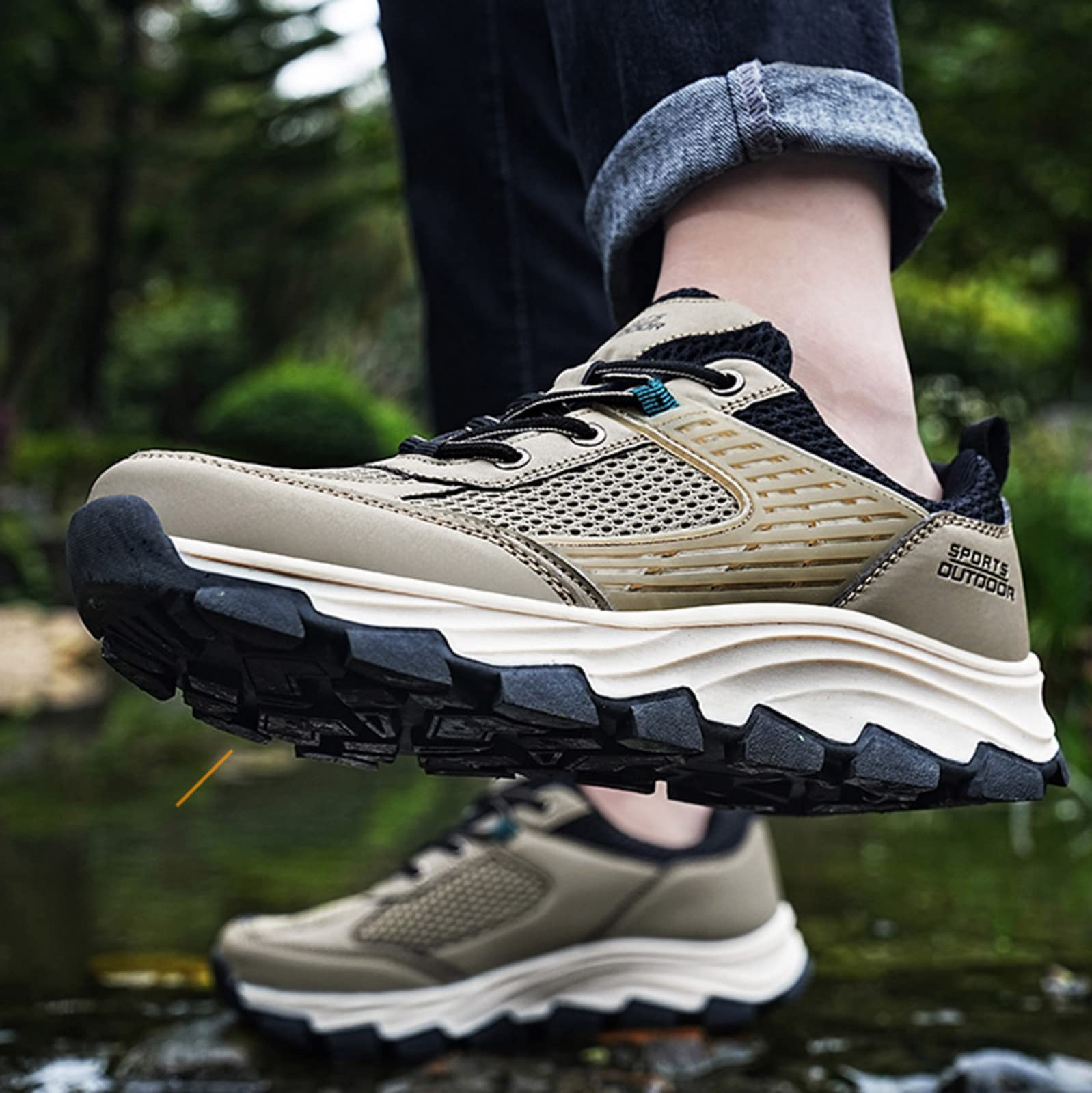 Laufschuhe Herren Leicht Atmungsaktive Turnschuhe Mesh Wanderschuhe