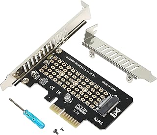 GELRHONR M.2 SSD M-Key NVME PCIe 3.0 x4 Adapter Card,Supports PCI-e 4.0/3.0, 2.0 or 1.0, NVMe M-Key(Not Support NGFF),2230,2242,2260,2280 Solid State Drives