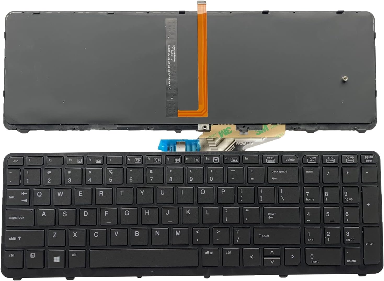 Siakoocty Laptop Replacement US Layout No Pointing with