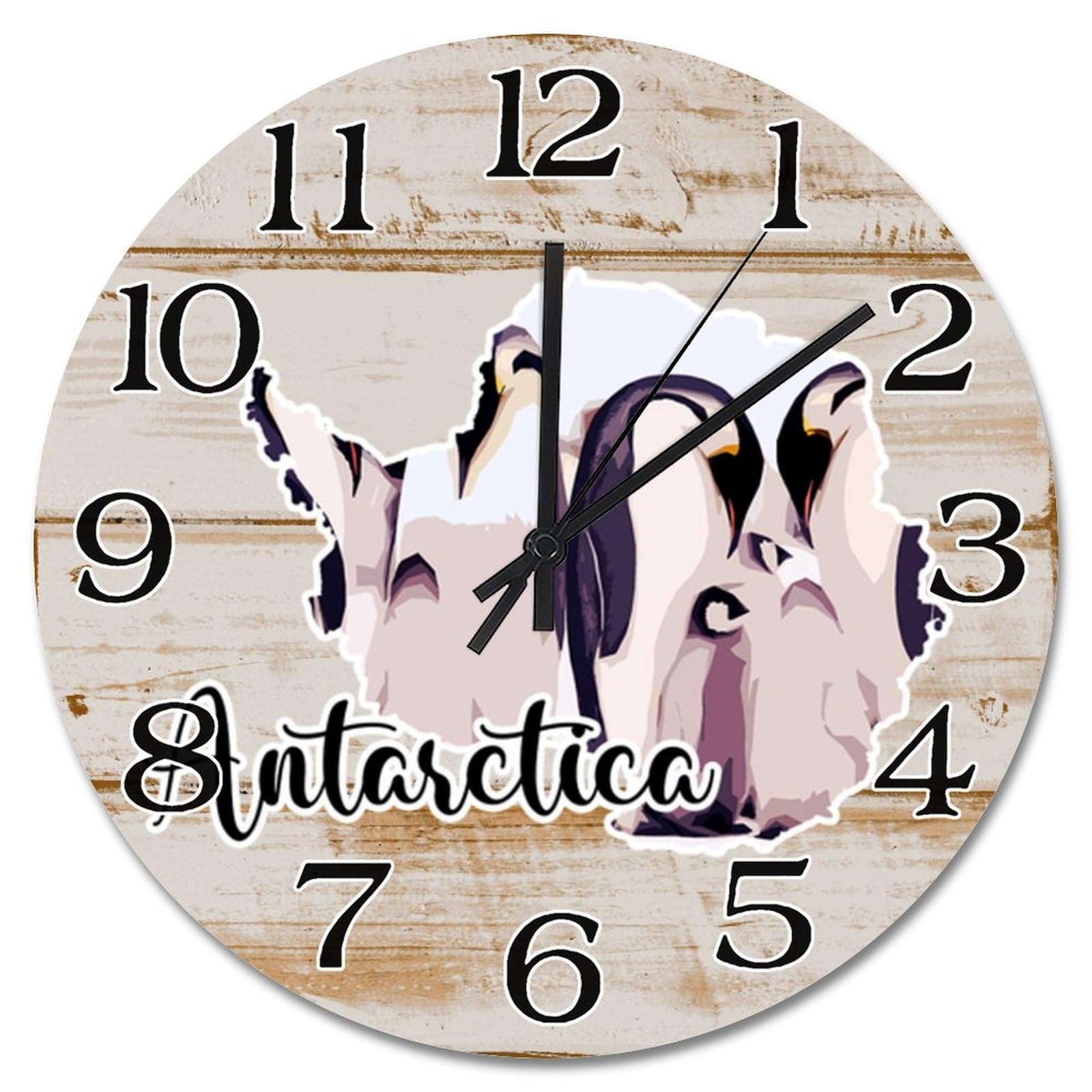 Horloge murale en bois 38 cm silencieuse contre le bruit des aiguilles