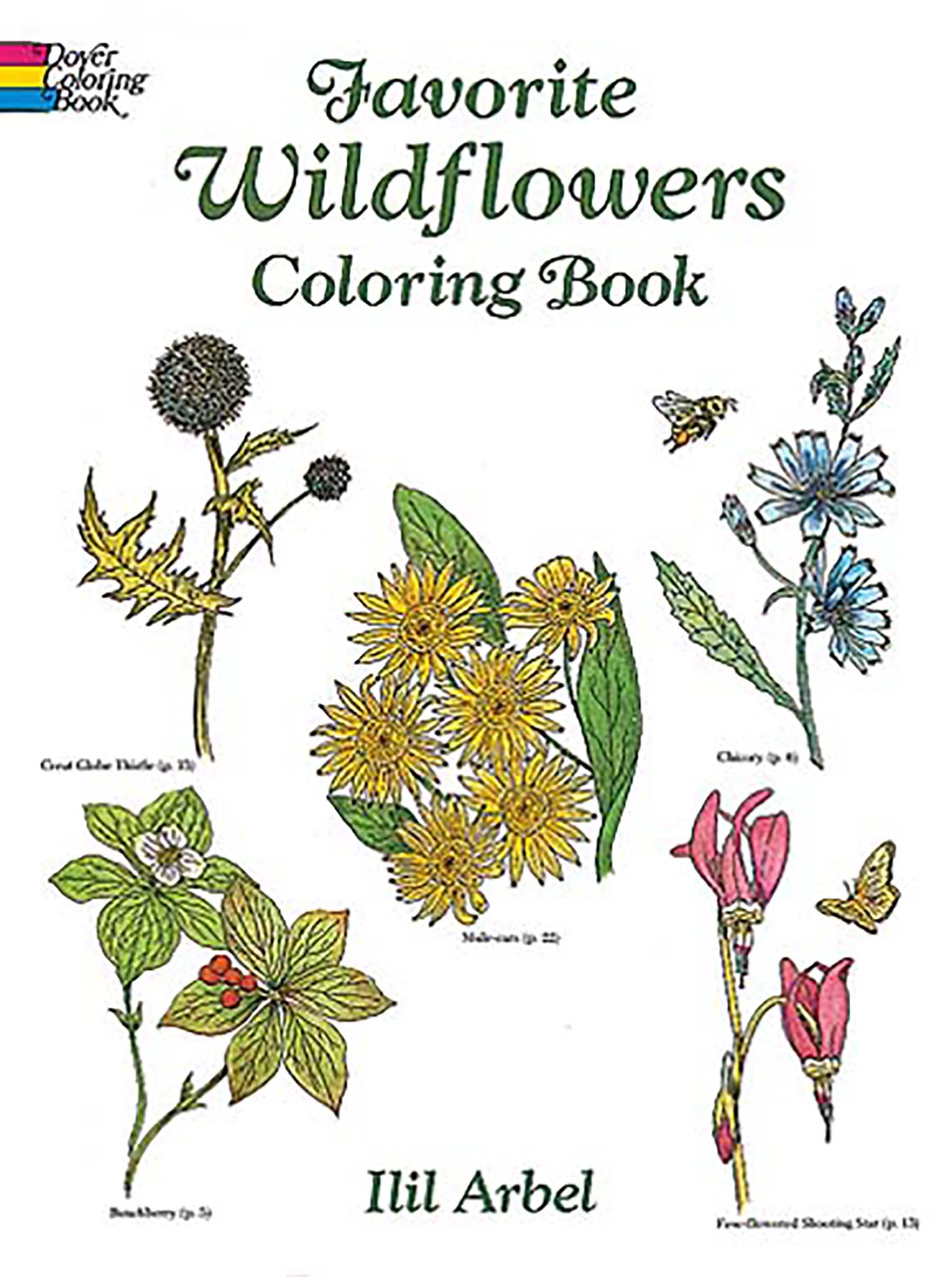 Favorite Wildflowers Coloring Book (Dover Flower Coloring Books) Paperback – Coloring Book, July 9, 1991