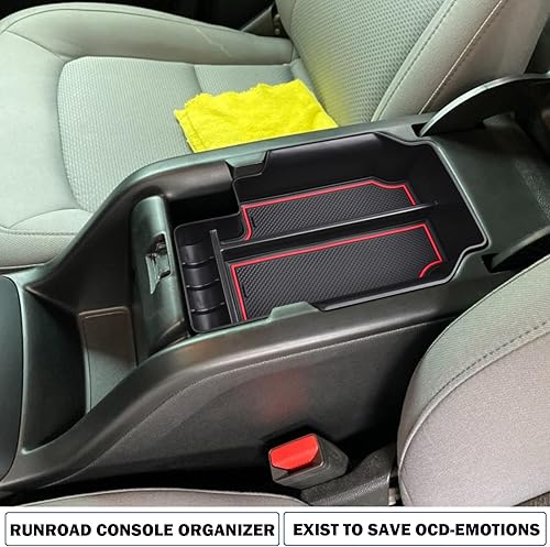 Miniatura 7 de RUNROAD Bandeja organizadora de consola central compatible con Chevy ColoradoGMC Canyon 2015 2016-2020 2021 2022, inserción de caja de