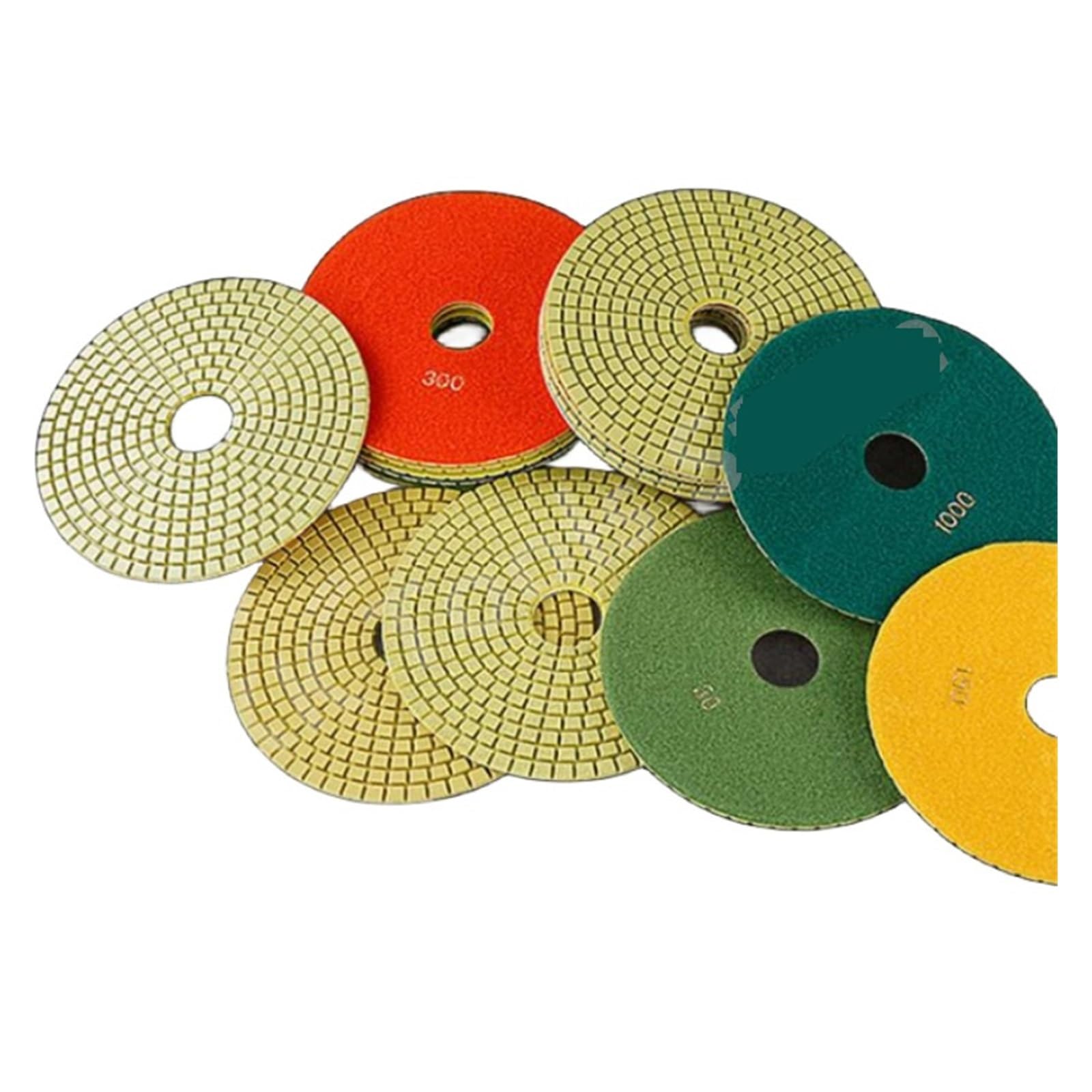 Almohadillas de pulido de diamante de 8 pulgadas, almohadillas abrasivas suaves para granito y mármol, discos de lijado de grano 30, herramientas de molienda de grano 30, 1 pieza