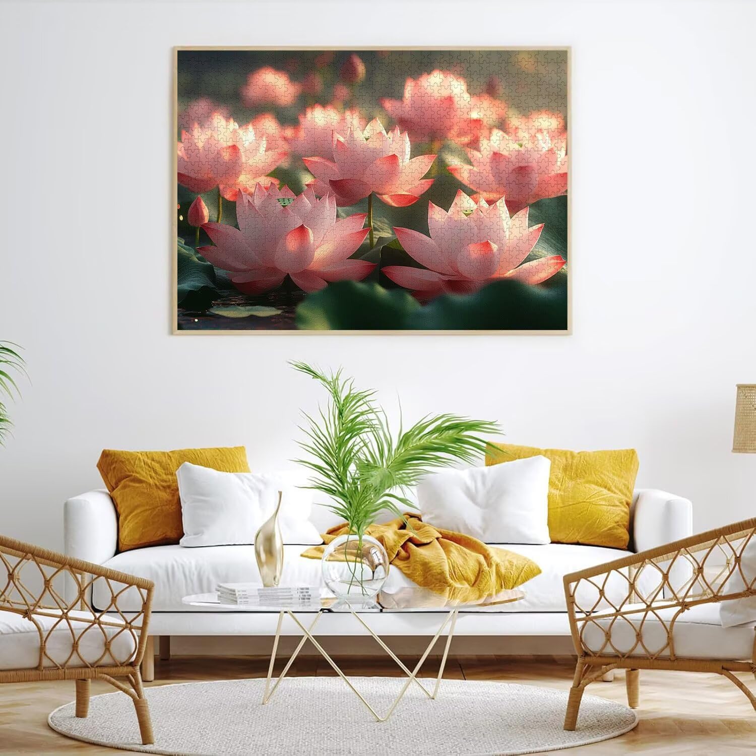 Puzzle dla dorosłych 4000, staw kwiatowy, 141 x 87 cm, n-390
