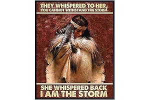 Boho Wall Decor for Women Girls Teens - I Am The Storm