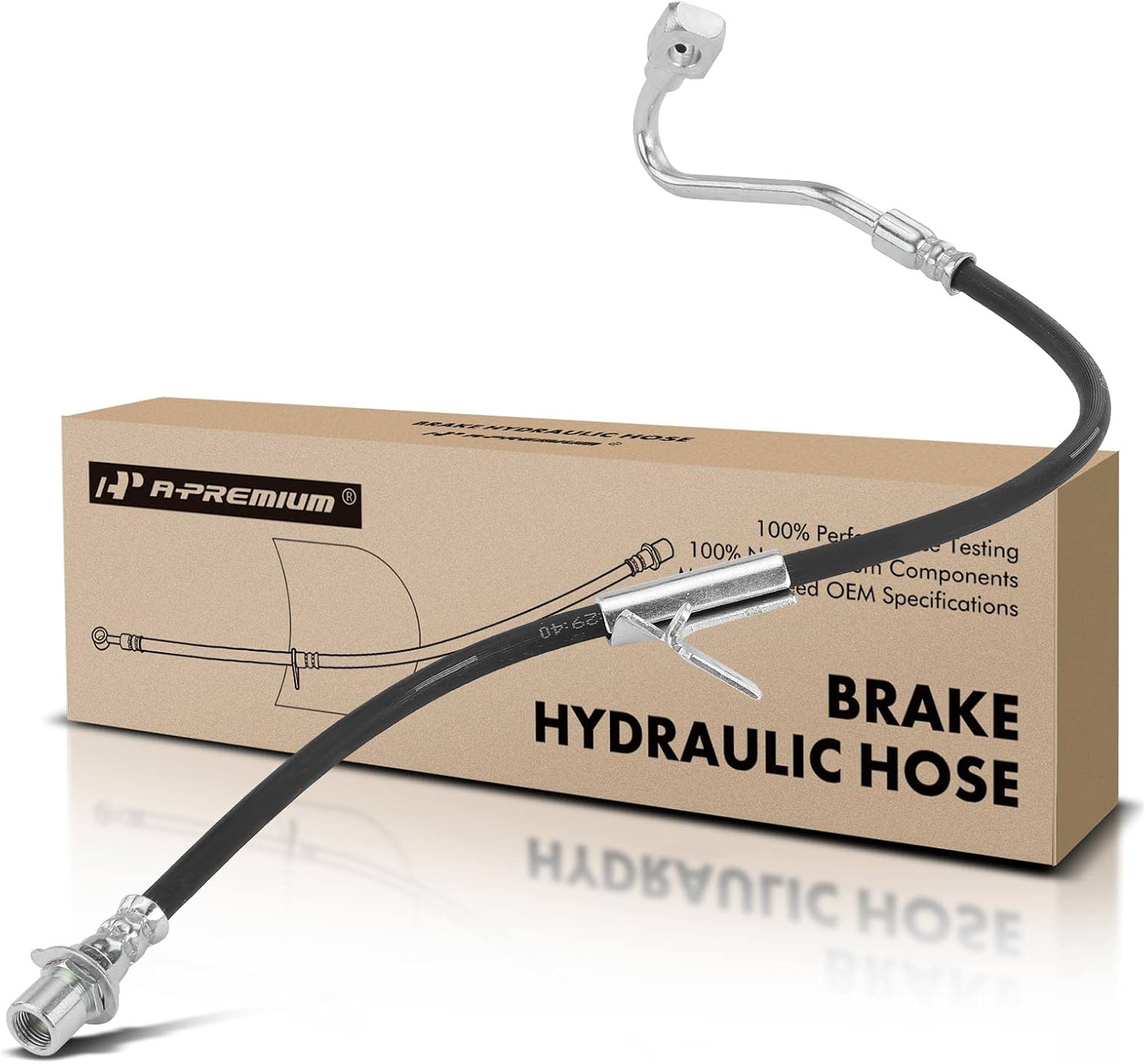 A-Premium Front Passenger Side Brake Hydraulic Hose Compatible with Chevy, GMC and Oldsmobile Models - Blazer/Jimmy 2000-2005, S10/Sonoma 2000-2004, Bravada 2000-2001