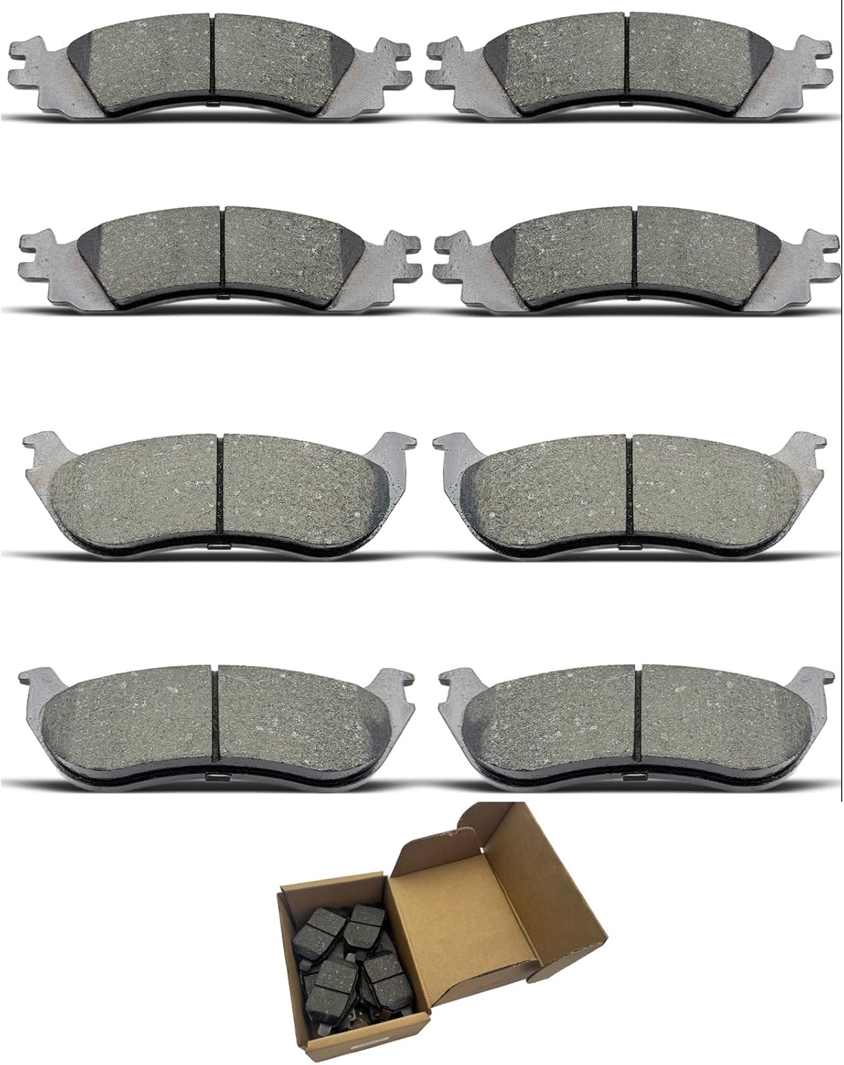 Brake Pads Sets For Ford For Explorer 2006-2010,For Ford For Explorer Sport Trac 2007-2010,For Mercury Mountaineer 2006-2010 D1158 D881 Front Rear Ceramic Brake Pads CCTECHMASS