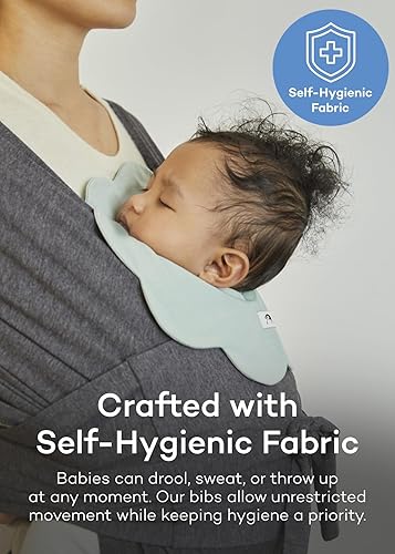 Miniatura 4 de Konny Juego de baberos para bebé, rotación de 360, bandana suave y absorbente para niños y niñas, esenciales para bebés