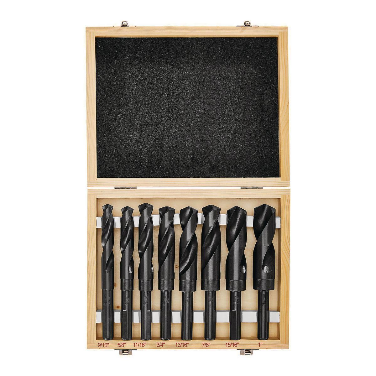 Black Oxide Silver and Deming Drill Bit Set, 8-Piece, Mfr: 59552-A