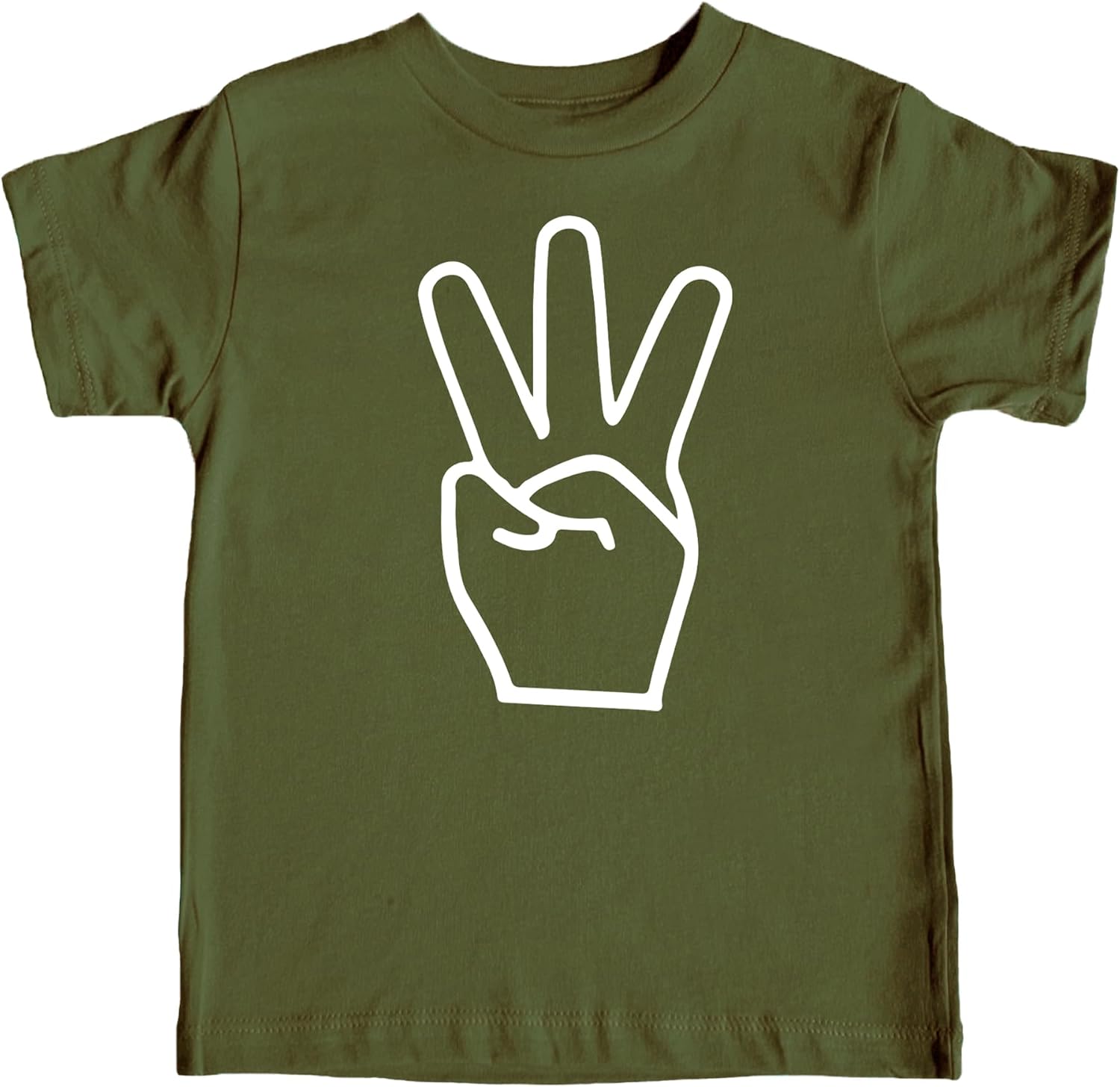 Olive Loves Third Birthday 3 Fingers Shirt for 3rd Birthday Outfit for Boys and Girls