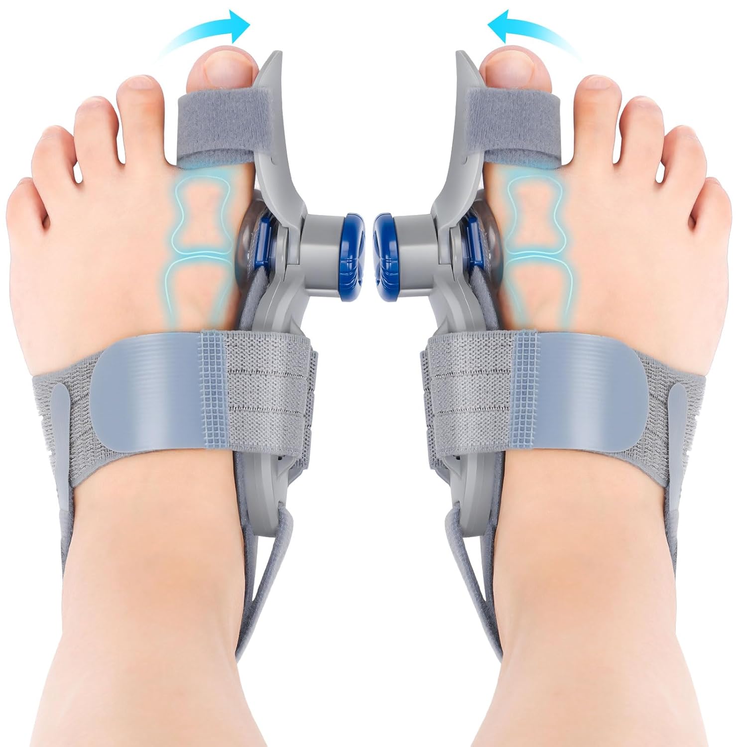 2PCS Bunion Corrector for Women & Men, FSA Approved Products Only, Adjustable Bunion Fix for Big Toe Separation Pain Relief, Toe Alignment Corrector for Left/Right Feet Hallux Valgus Relief