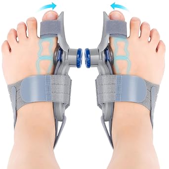 2PCS Bunion Corrector for Women & Men, FSA Approved Products Only, Adjustable Bunion Fix for Big Toe Separation Pain Relief, Toe Alignment Corrector for Left/Right Feet Hallux Valgus Relief
