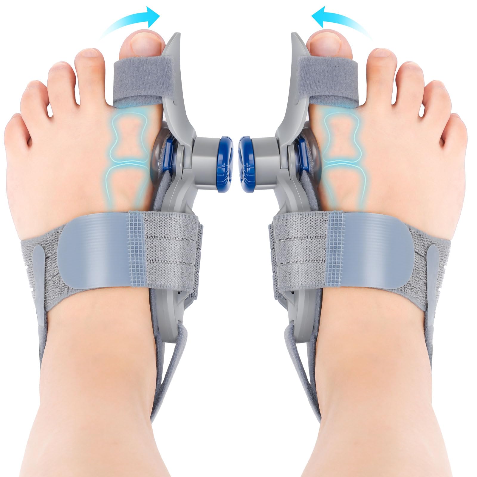 2PCS Bunion Corrector for Women & Men, FSA Approved Products Only, Adjustable Bunion Fix for Big Toe Separation Pain Relief, Toe Alignment Corrector