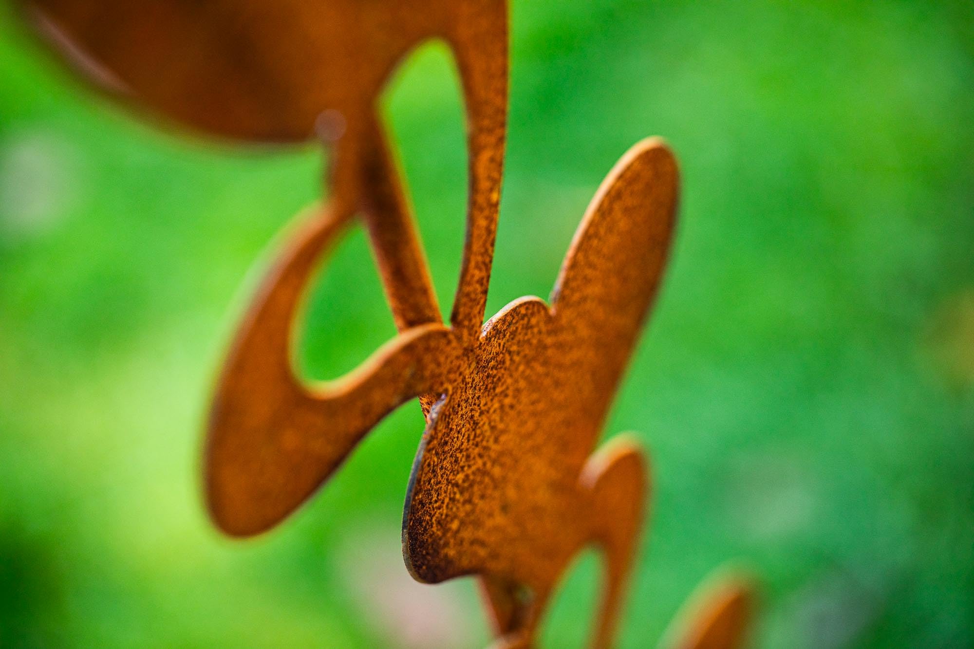 Decorazione arrugginita da giardino a forma di cuore, 118 cm