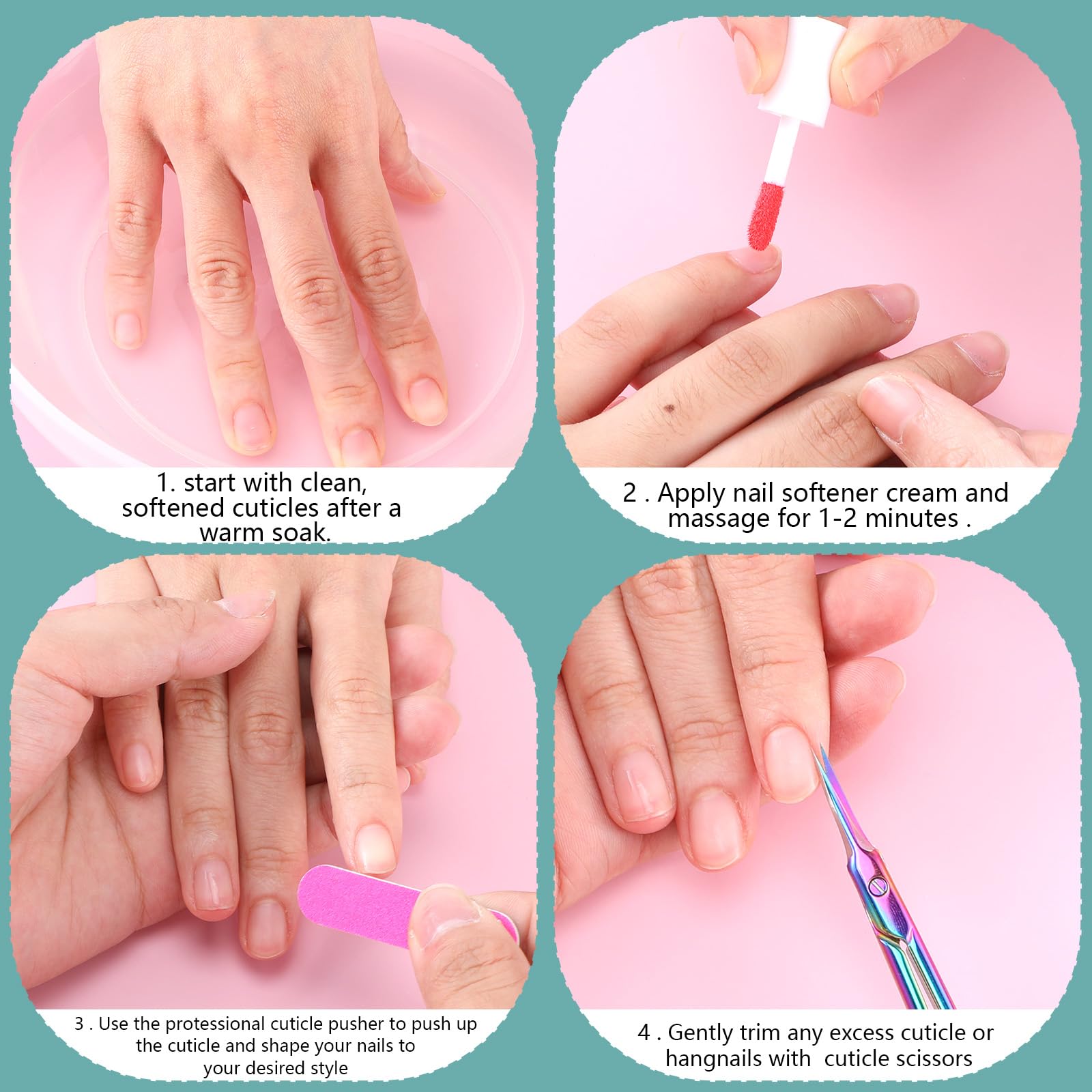 Gebogene Nagelhautschere, Edelstahl Nagelschere Hautschere, Extra Feine Gebogene Spitze Professionelle Nagelschere zur Nagelhautpflege, Nagelhautschneider