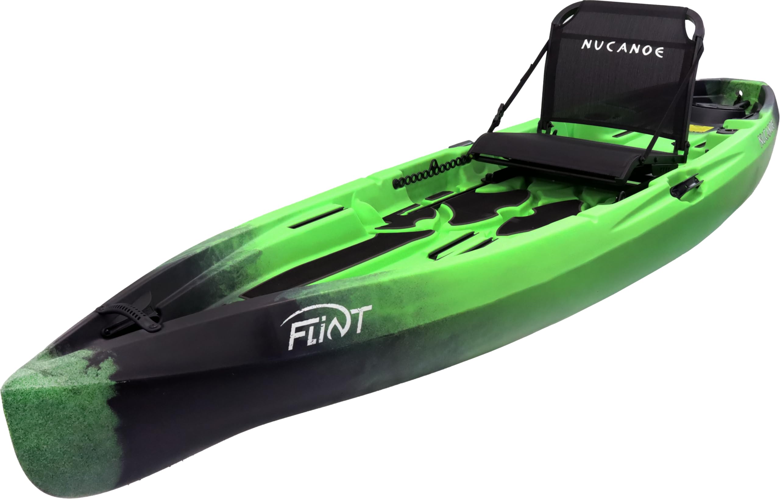 NuCanoe Flint Sit-on-Top Fishing/Hunting Kayak (Pivot Pedal Drive/EPS Trolling Motor Compatible) (Nuclear Green)