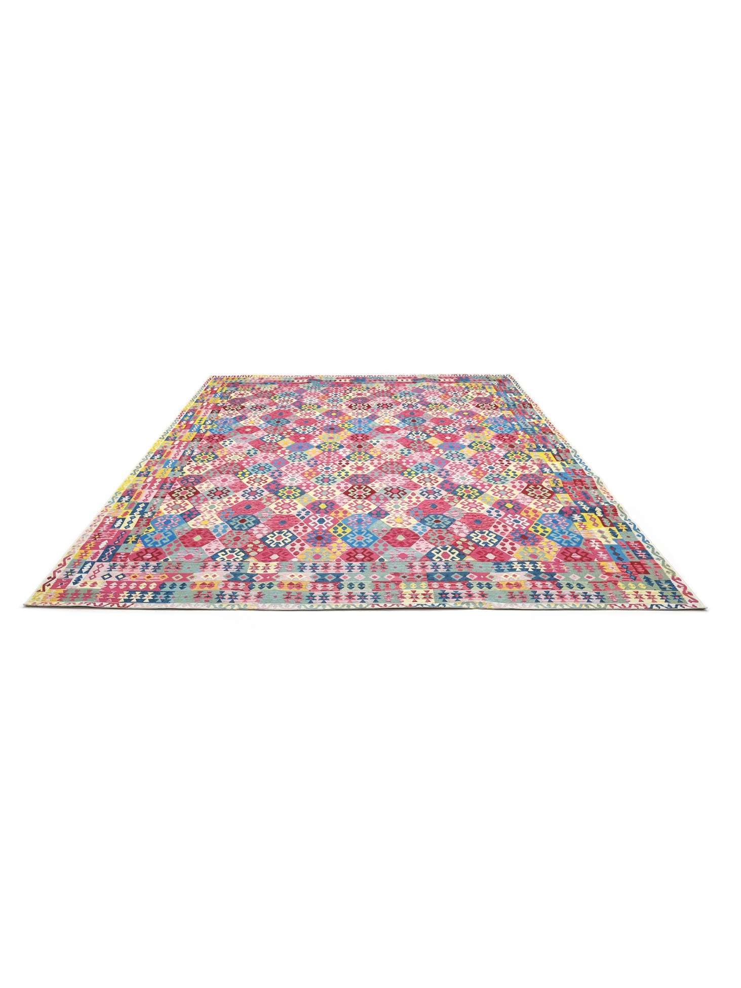 RugVista Ruva Kilim, Dywan, Kilimy Kilim nowoczesne, 300 x 400 cm, Prostokąt, Niski, Prać wyłącznie ręcznie, Wielobarwność