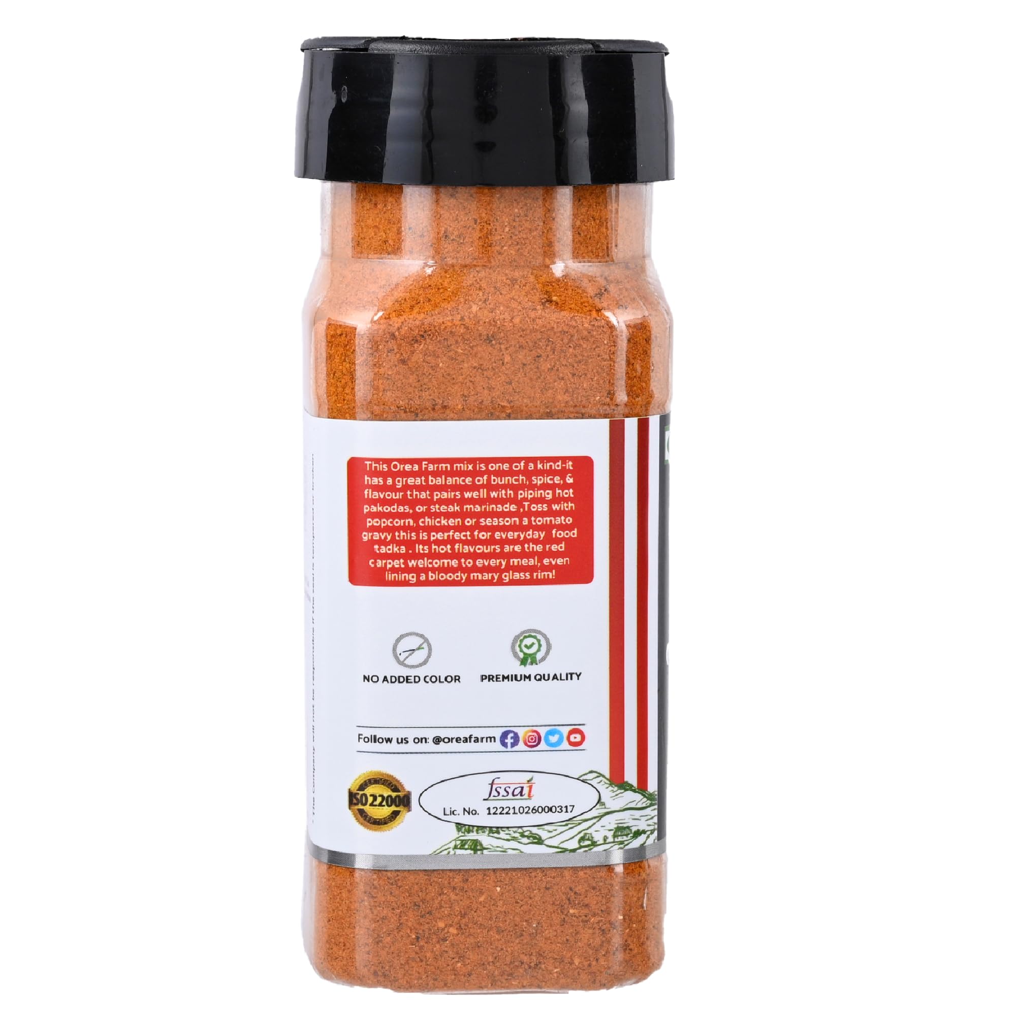 Orea Farm Chilli Garlic Seasoning 80gm, Spicy & Flavourful Seasoning for Pizza, Pasta, Snacks, and Cooking - No Artificial Flavours - Rich in Garlic and Chilli - Image 2 thumbnail