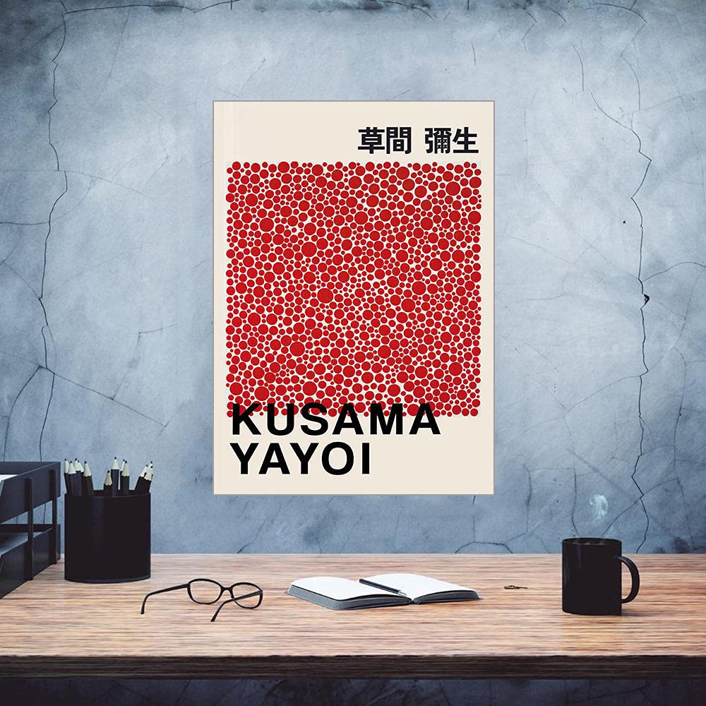 Amazon｜Yayoi Kusama草間彌生絵画インテリア抽象無限大ドットポスター
