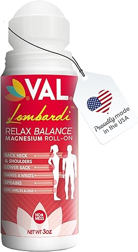 Miniatura 9 de VAL Lombardi Magnesio Roll-On 3oz Zechstein Magnesio + Árnica Alivio articular y muscular para espalda, cuello, piernas y pies