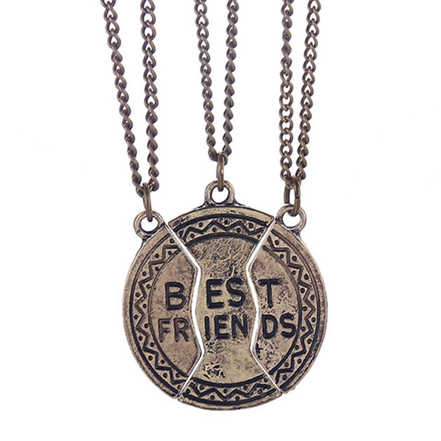Combo of Three Best Friends Forever Unisex Pendant (PAPSCO1101703PR)