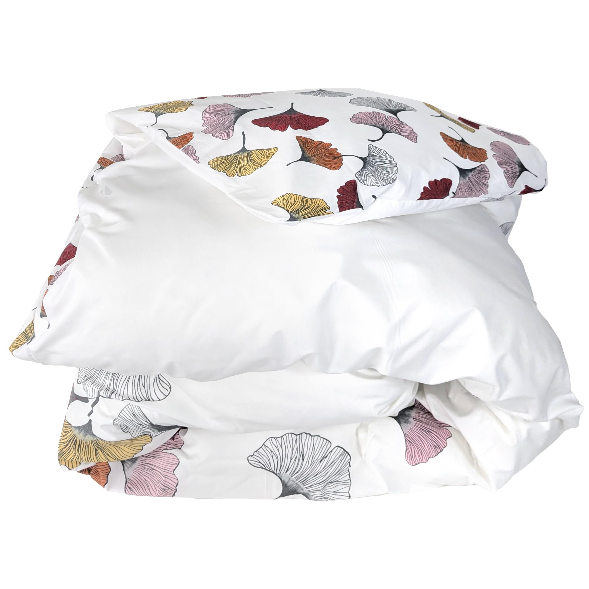 Housse De Couette PETITE FOLIE Bleu 300x240 Cm - Percale Pur Coton 78 Fils/cm², Motifs Floraux, Réversible - Fabriquée En France - 5