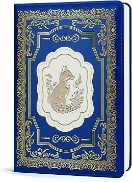 Fox Gift Fox Writing Journal Notebook Animal Lover Gift Fox Gifts For Women Cute Fox Writing Journal Fox-Dark blue