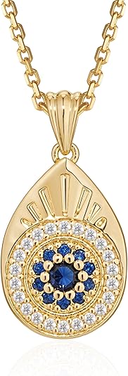Fettero Gold Charm Necklace for Women, 14K Gold Plated Rose Paw Pendant Necklace, Dainty CZ Jewelry Necklaces for Women Gifts