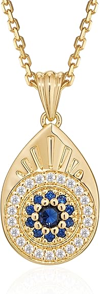 Fettero Gold Charm Necklace for Women, 14K Gold Plated Rose Paw Pendant Necklace, Dainty CZ Jewelry Necklaces for Women Gifts