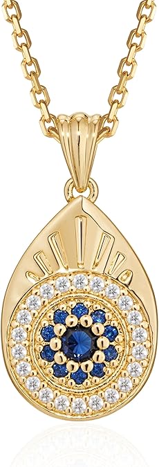 Fettero Gold Charm Necklace for Women, 14K Gold Plated Rose Paw Pendant Necklace, Dainty CZ Jewelry Necklaces for Women Gifts