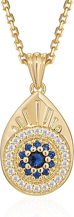 Fettero Gold Charm Necklace for Women, 14K Gold Plated Rose Paw Pendant Necklace, Dainty CZ Jewelry Necklaces for Women Gifts