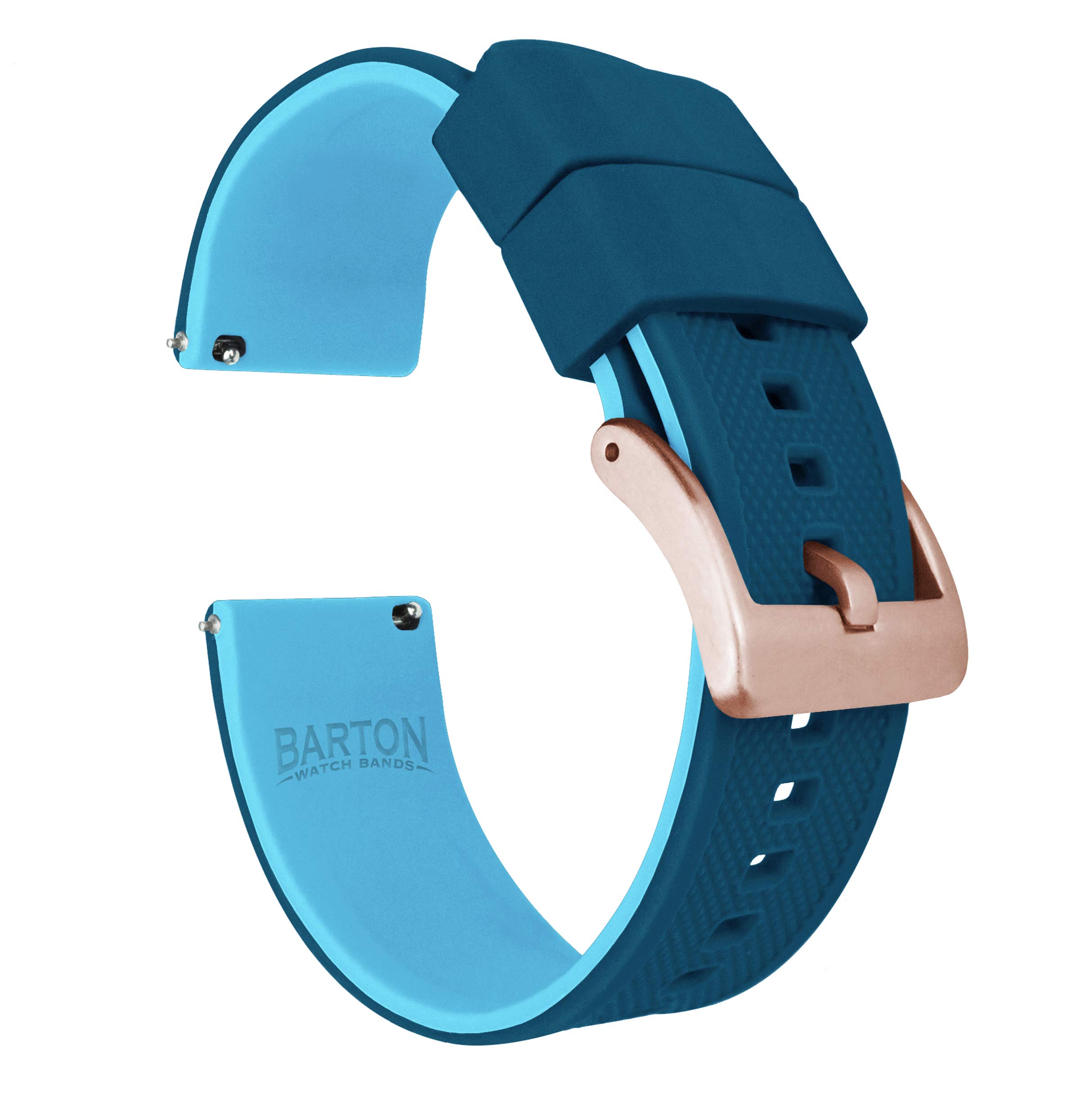 BARTON Elite Silicone Watch Bands - Gold Buckle Quick Release