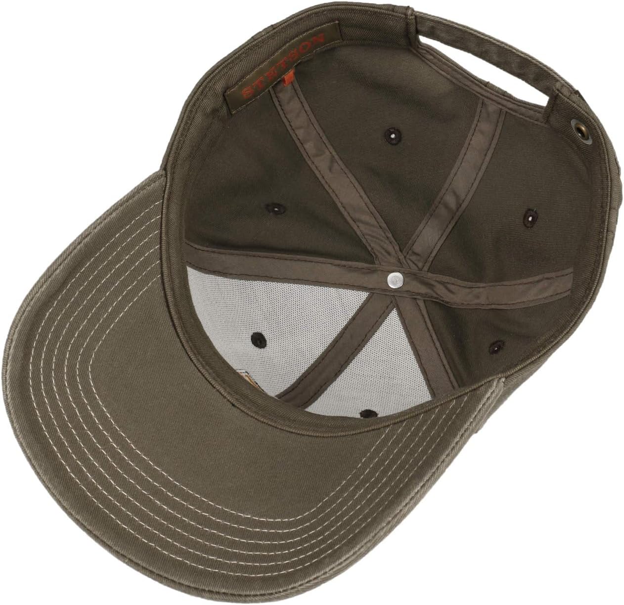 Stetson Lenloy Cotton Baseball Cap Strapback 100% Cotton UV Protection 40+ Curved Brim Adjustable Men Summer Winter