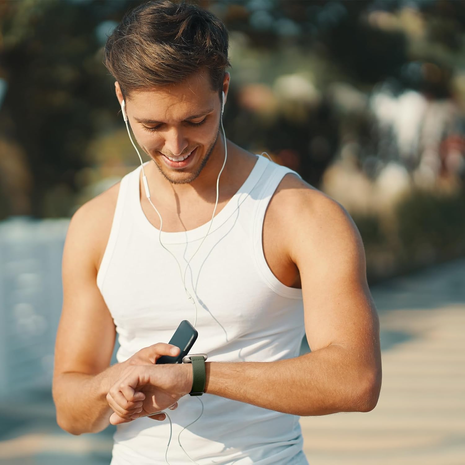 Maledan Elastic Band Compatible with Fitbit Versa 3/ Sense 2/ Sense/Versa 4 Bands for Women Men, Sport Stretchy Breathable Sense 2 & Sense Bands Versa 3 and Versa 4 Watch Straps Replacement Wristband