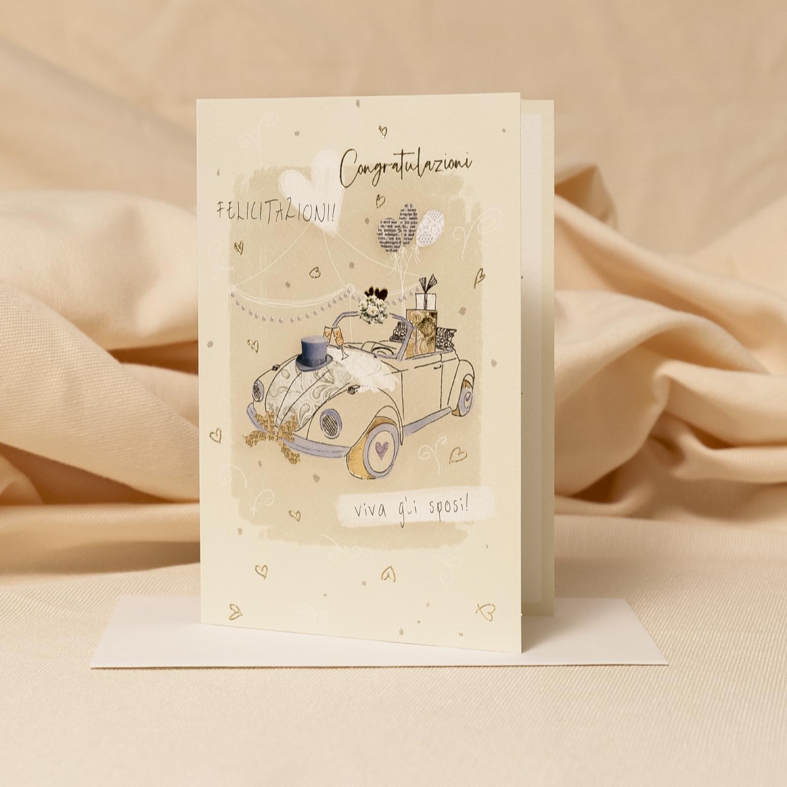 Biglietto D' Auguri (JJ8717) - Matrimonio - Sposa E Sposo - On Your
